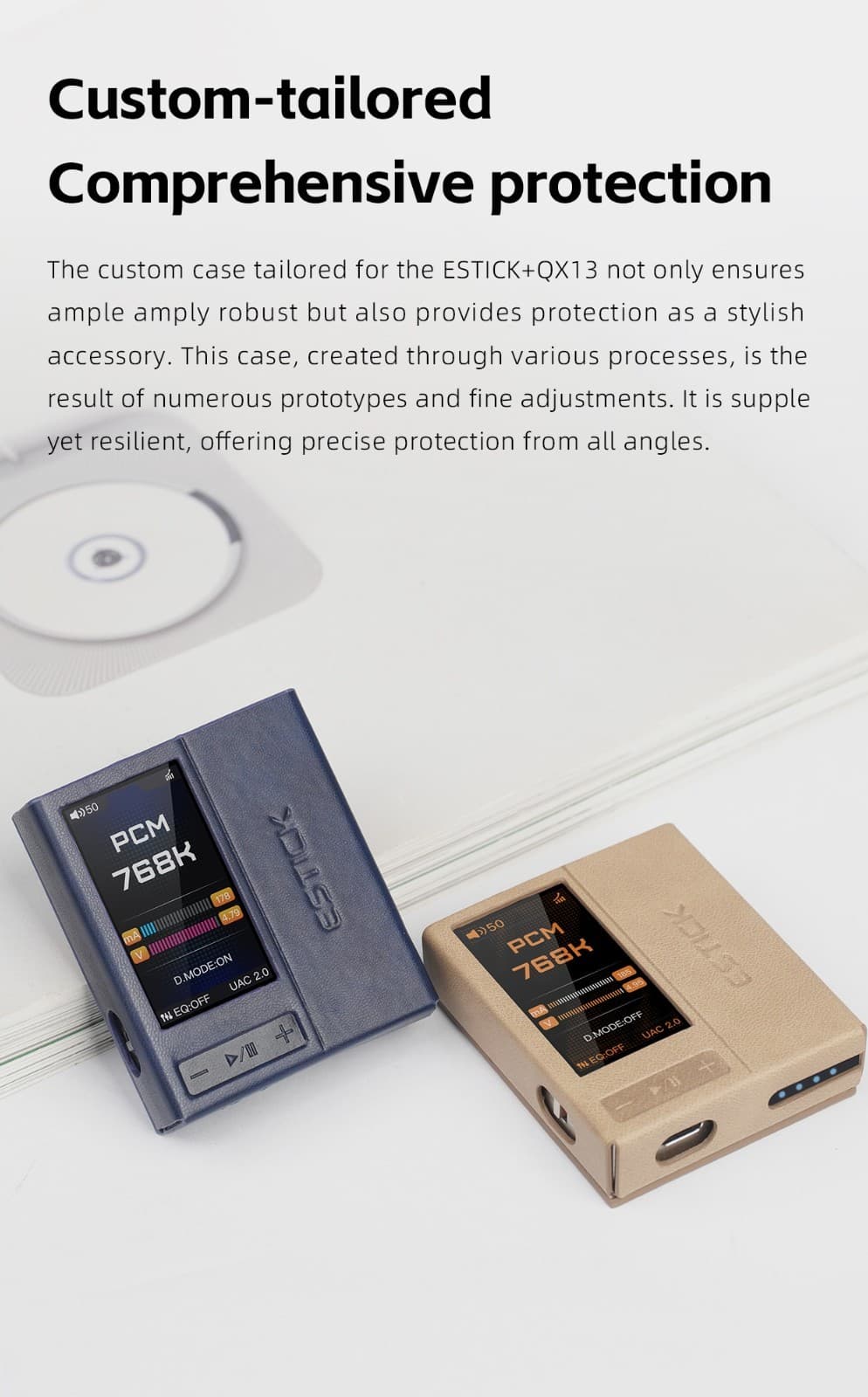 Mini Power Bank Leather Case For Fiio SK-ESTICK+QX13 3