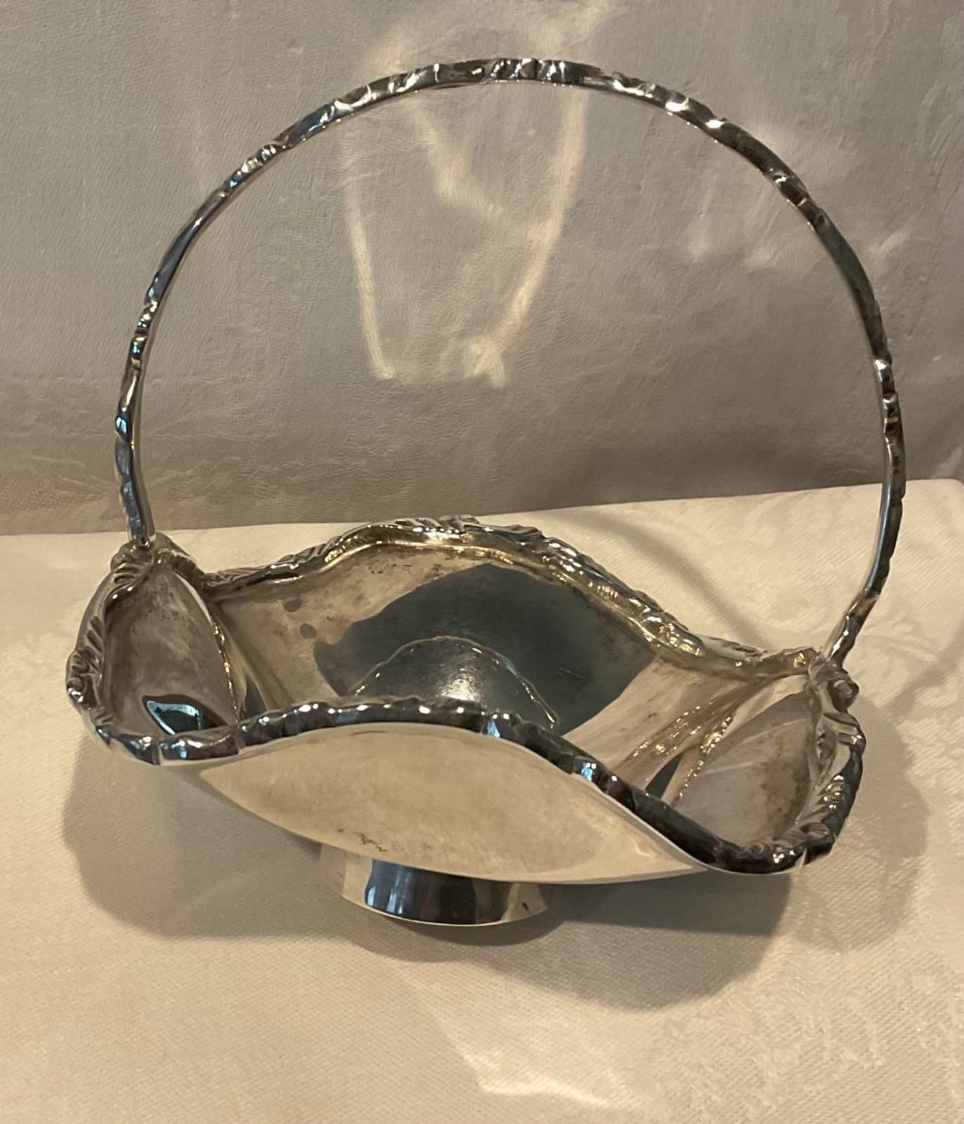 Vintage Sterling Silver Candy Dish Basket