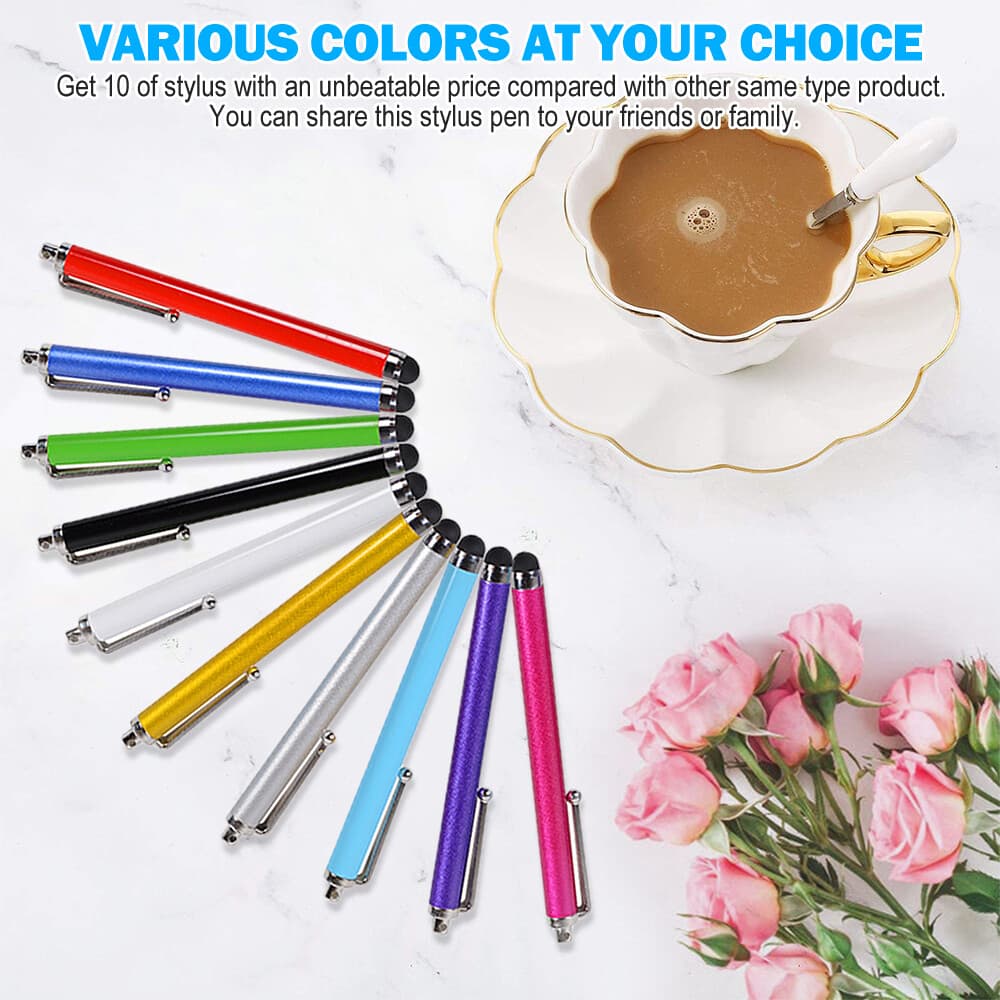 10x Touch Screen Stylus Pen Capacitive For iPad iPhone Samsung Tablet Universal 5