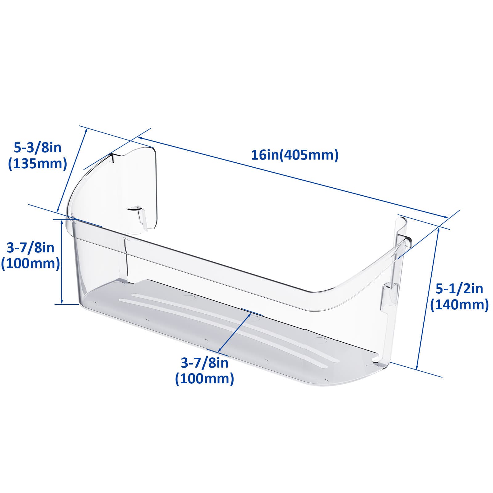 For FFSS2625TS0 FFSS2615TS0 242126602 Frigidaire Lower Door Shelf Bin 2