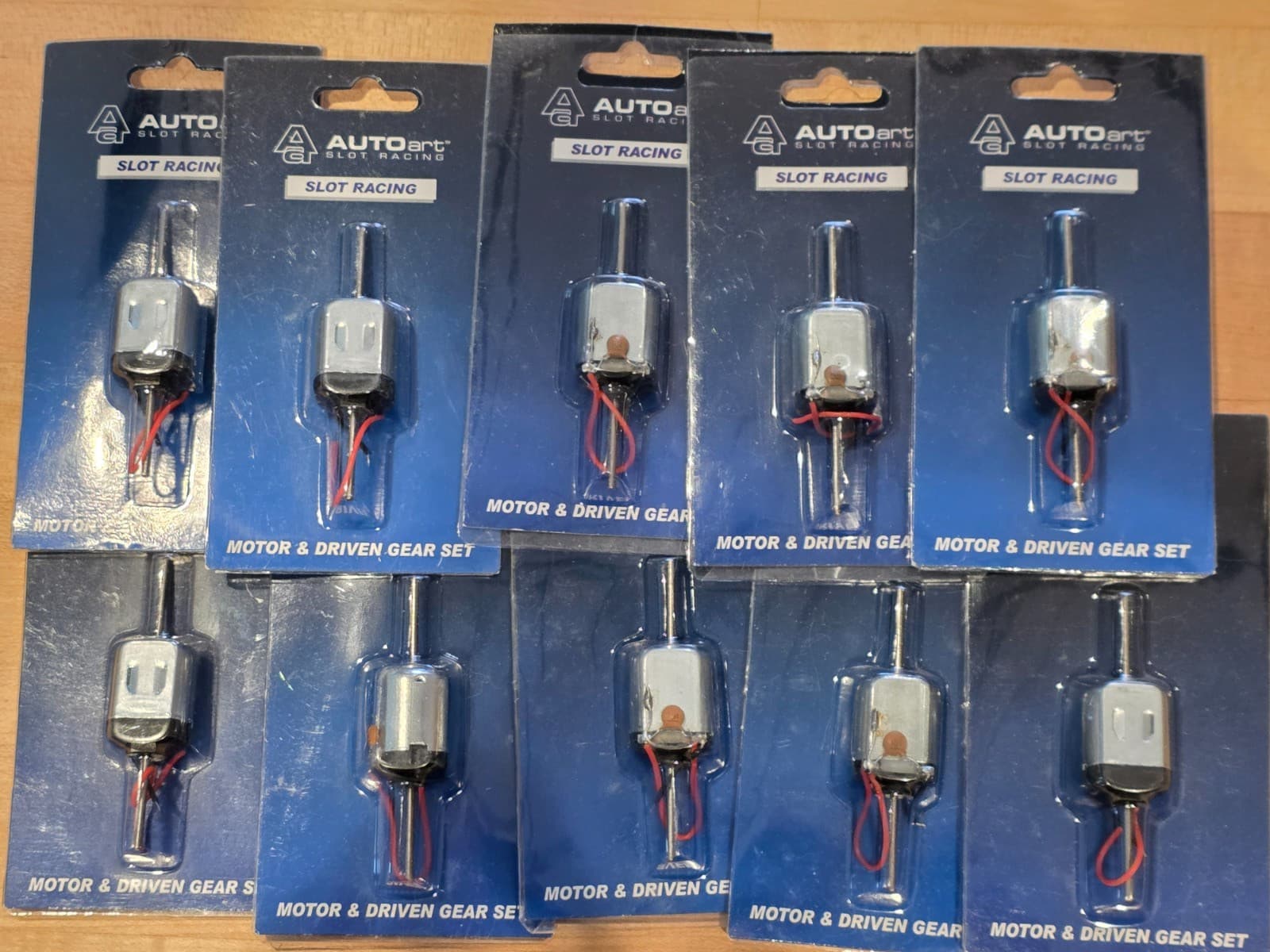 AutoArt Lot of 10 SLOT CAR PART 13903 MOTOR 1/32 All-Wheel-Drive WITHOUT GEARS