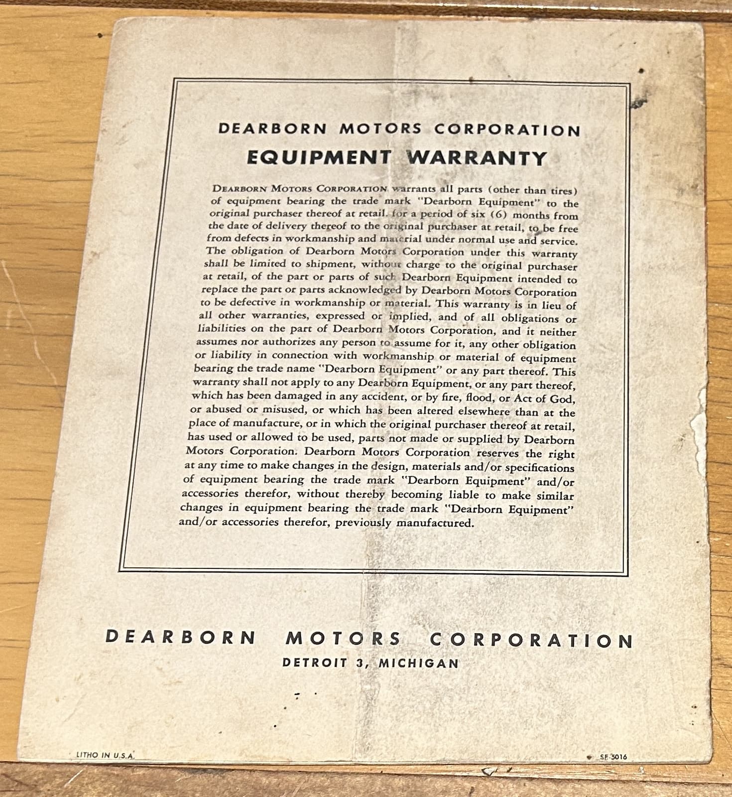 1947 FORD LIFT TYPE MOLDBOARD PLOW ASSEMBLY OPERATING INSTRUCTIONS MANUAL 3