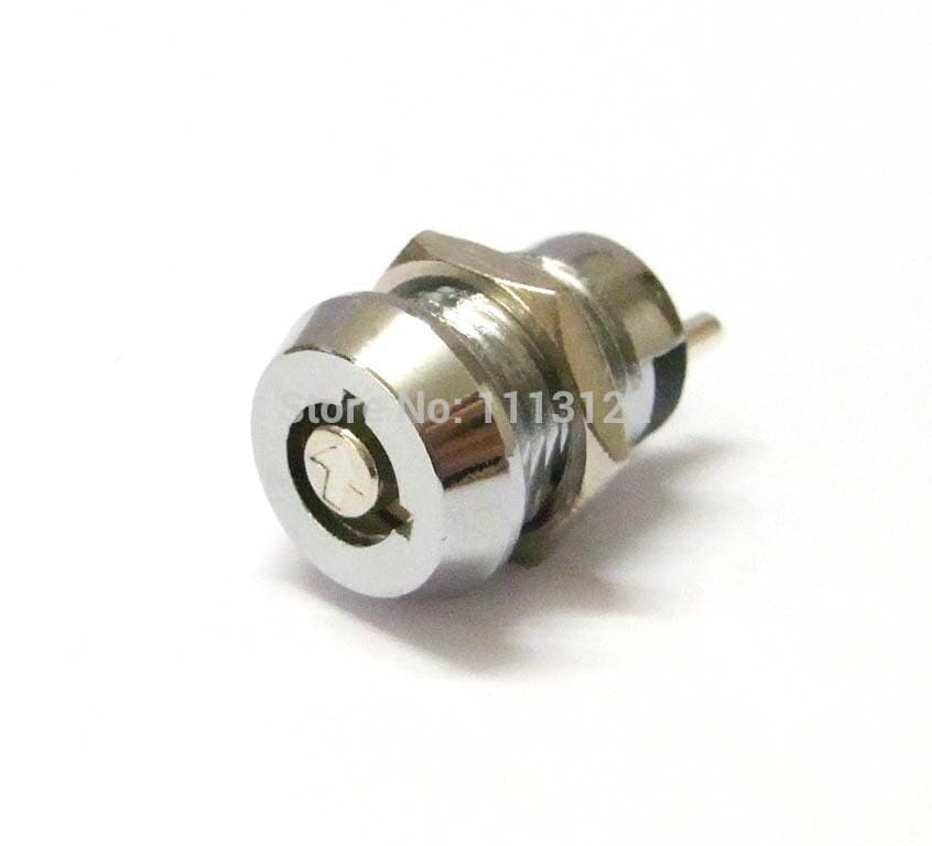 Mini Tubular Key Switch Lock key number 102 Switch Lock ON/OFF 2 Terminal Lock 3