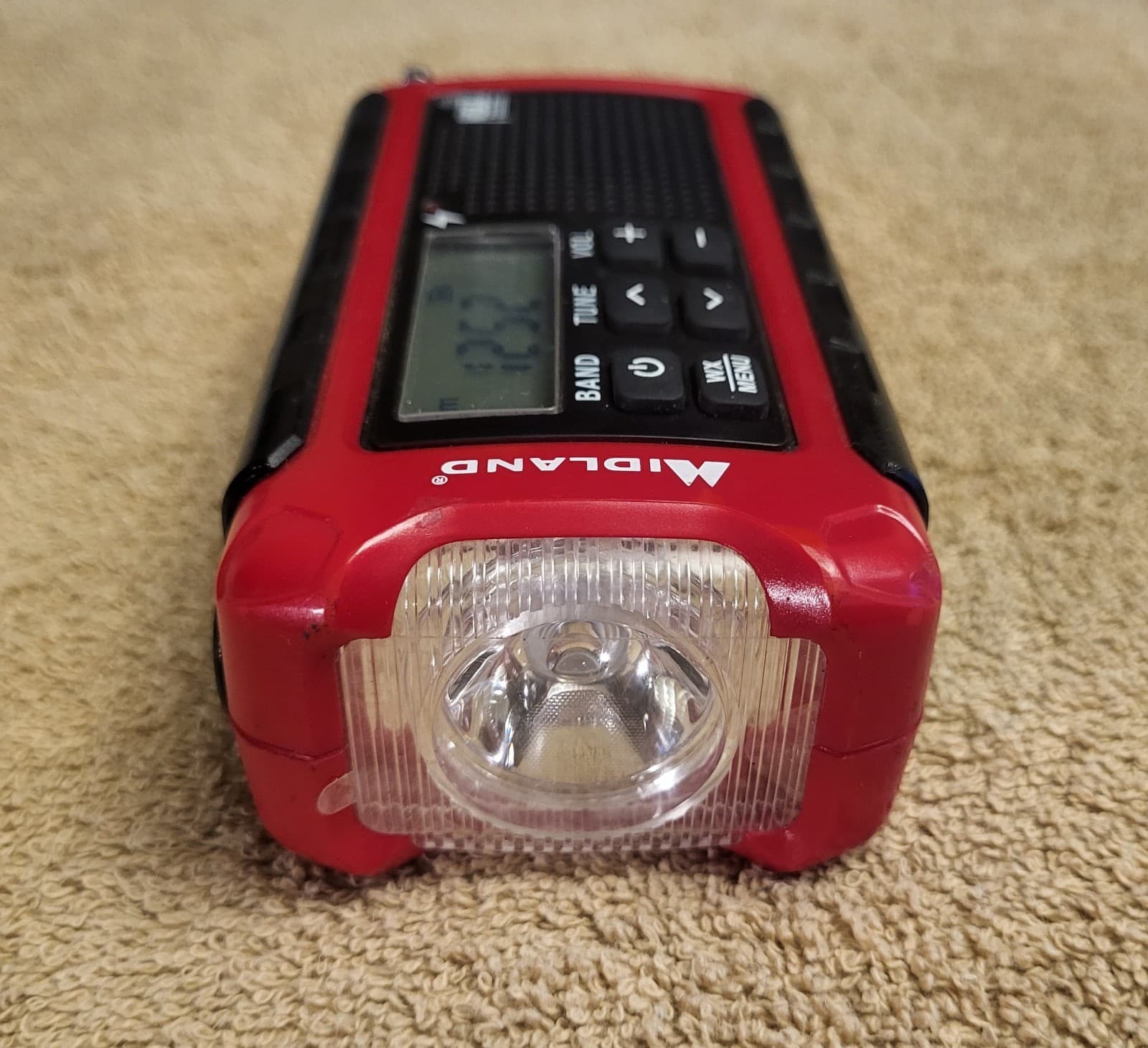 Midland ER210 Emergency Crank Weather Radio - Red 3