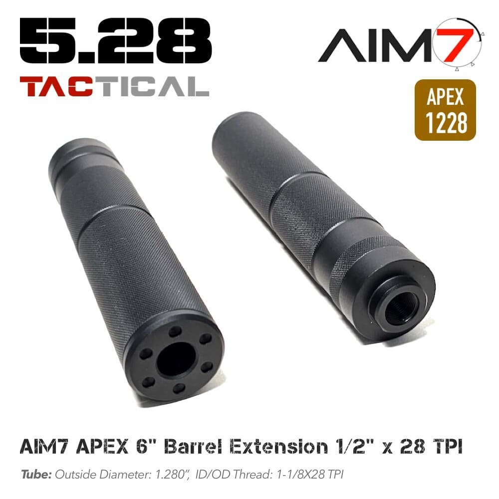 AIM7 Precision APEX-1228 Modular Linear Compensator For AEG GBB Aluminum Black 3