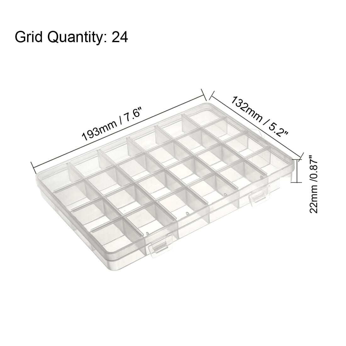Component Storage Box - PP Fixed 24 Grids Electronic Component Containers 3