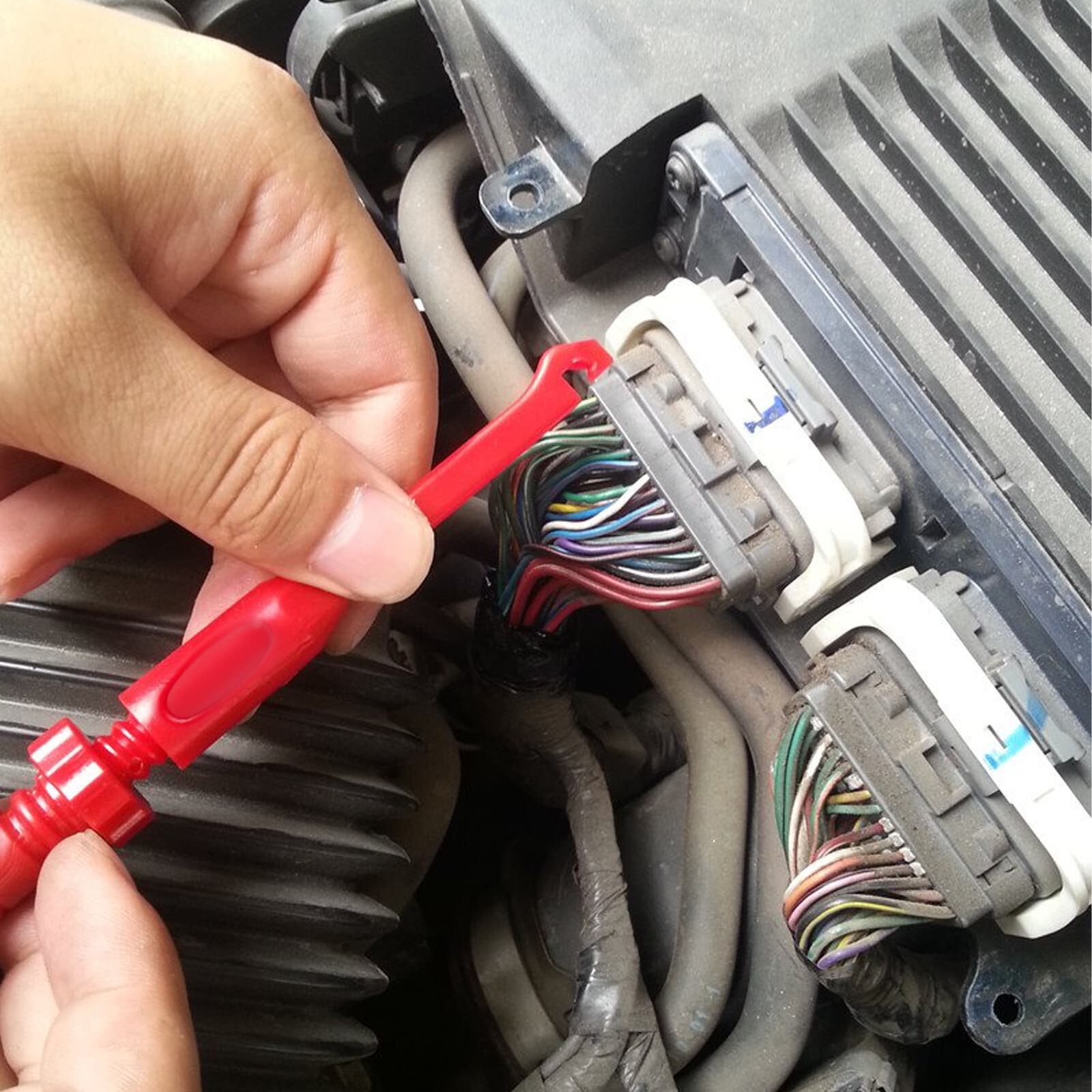 4Pcs Test Lead Kit Power Probe Wire 4mm Piercing Clip Tool Automotive Multimeter 4