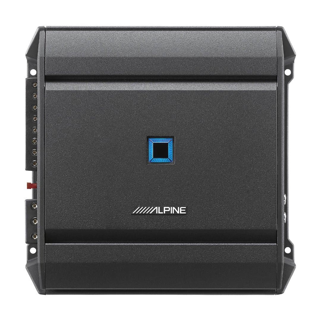 Alpine S-A32F, S Series Class D 4 Channel Car Amplifier, 320 Watts RMS (OB)