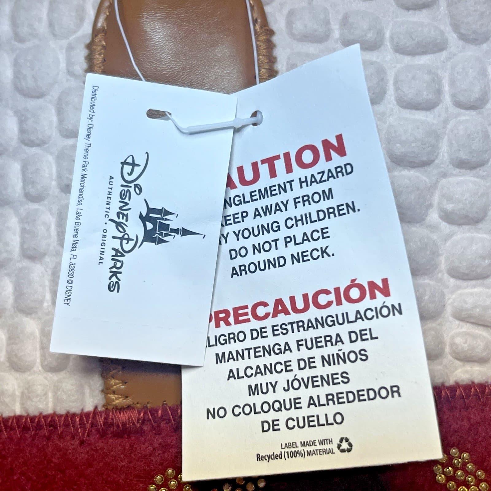 Disney Parks Lightweight Crossbody Tote Bag Red Polyester New with Tags NWT 6