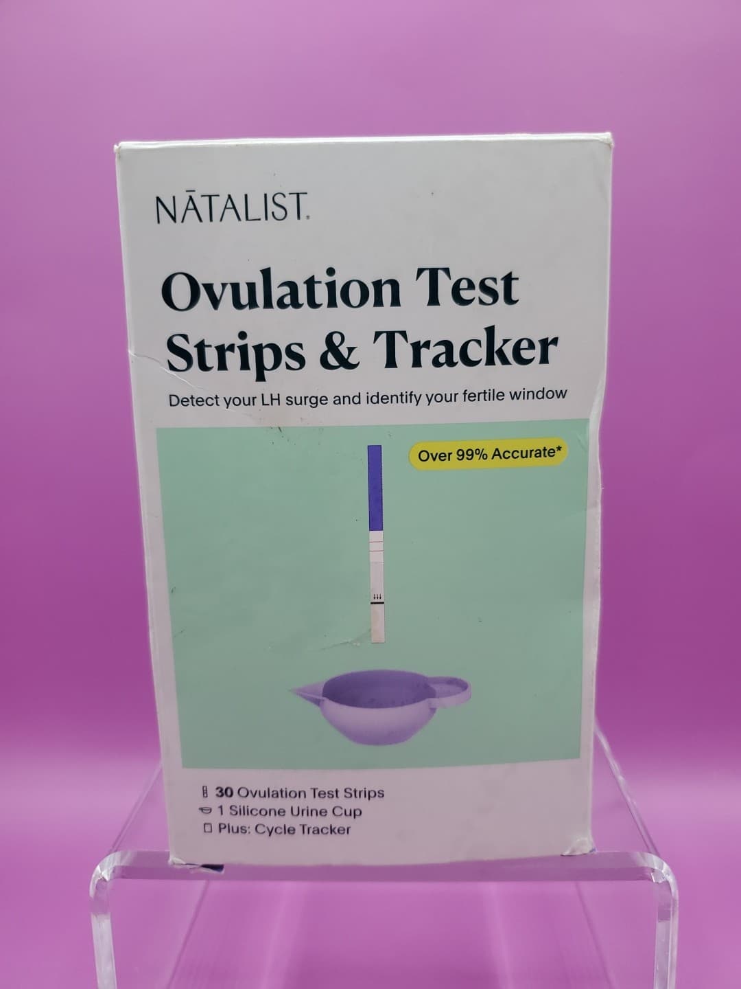 Natalist Ovulation Test Strips & Tracker Kit 30Ct With Test Cup Exp 11/2026