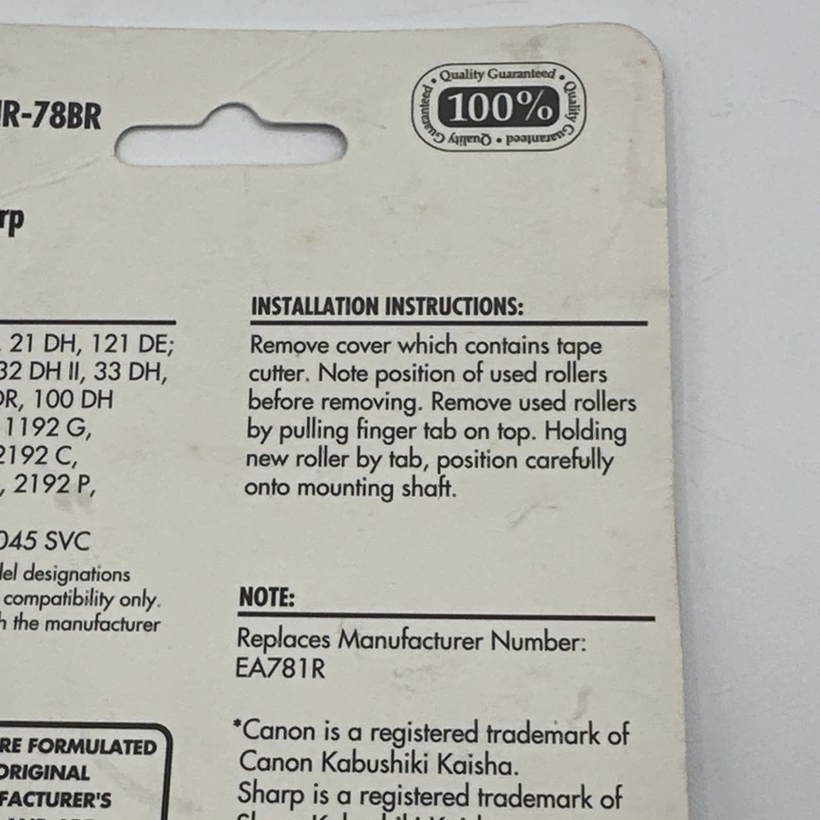 Nu-kote Calculator Ink Roller "Black & Red" NR78BR 6