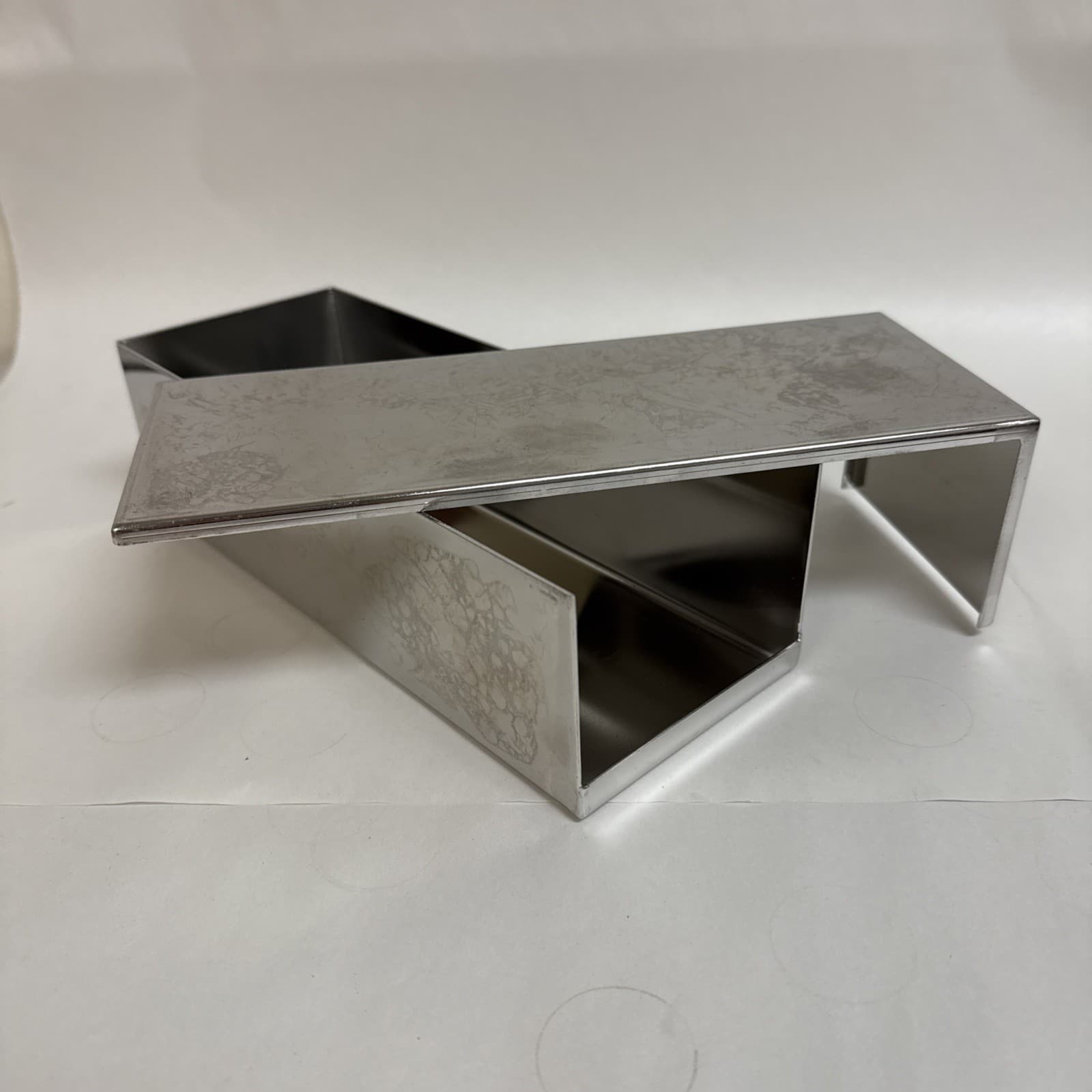 Laboratory Stainless Steel Box with Sliding Lid Freezer Rack 9.5 x3.75 x2.5" 3