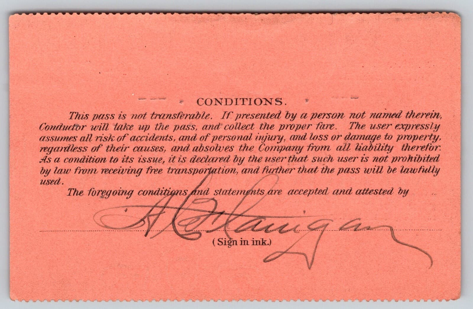 1927 Pennsylvania Railroad "Entire System" Employee "Flanigan" Yearly Pass 2