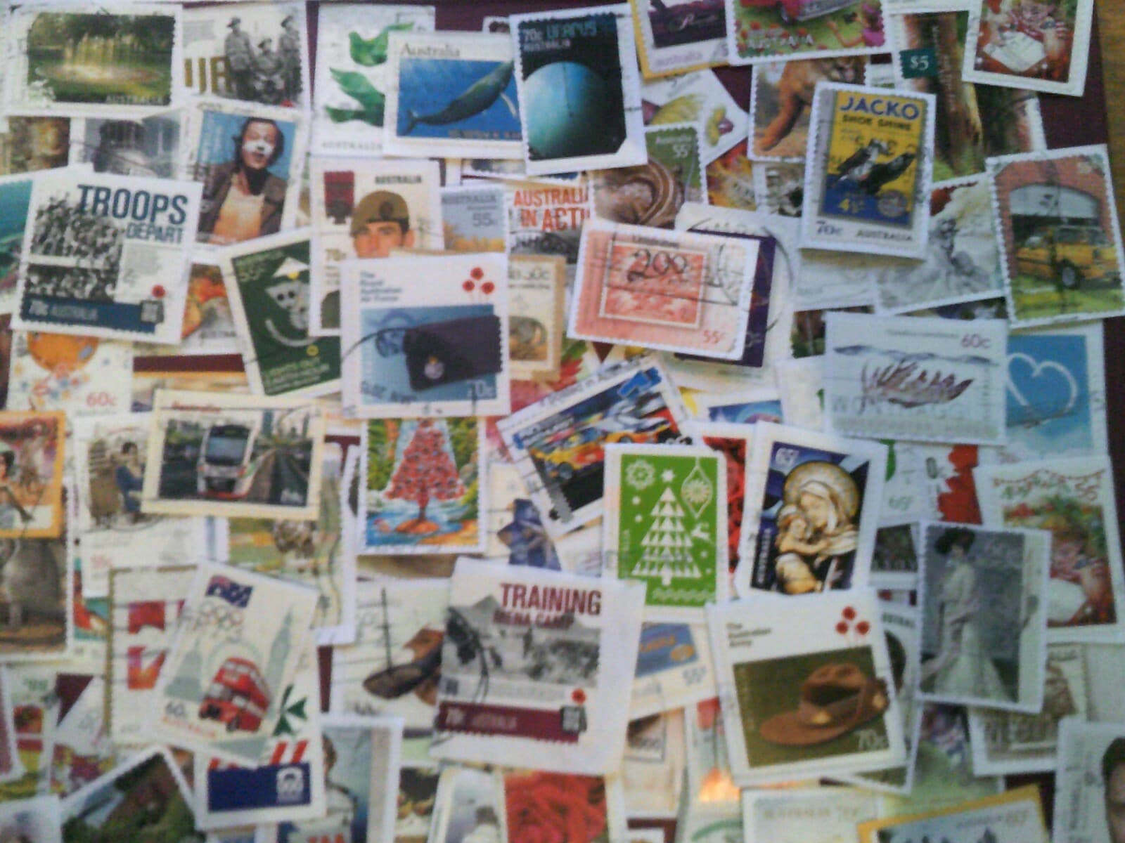 Australia Kiloware stamps High Values used , 290 Different ,. 2