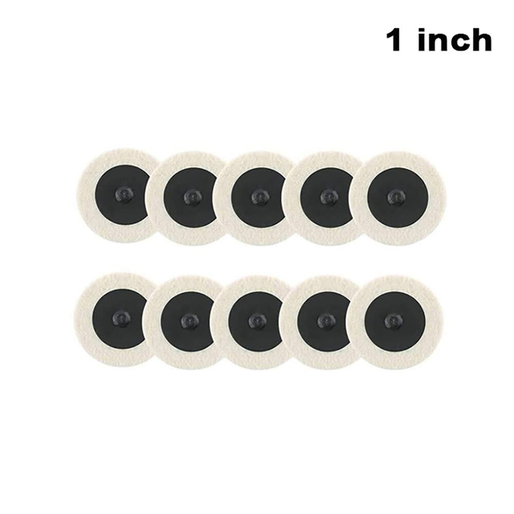 1"2"3" Wool Felt Polishing Wheel Disc Die Grinder Sanding Pads R Type Roll Lock 2
