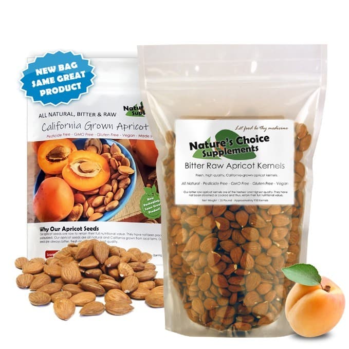 USA Grown Bitter Apricot Kernels, 1 lb, All Natural, GMO Free, Organic