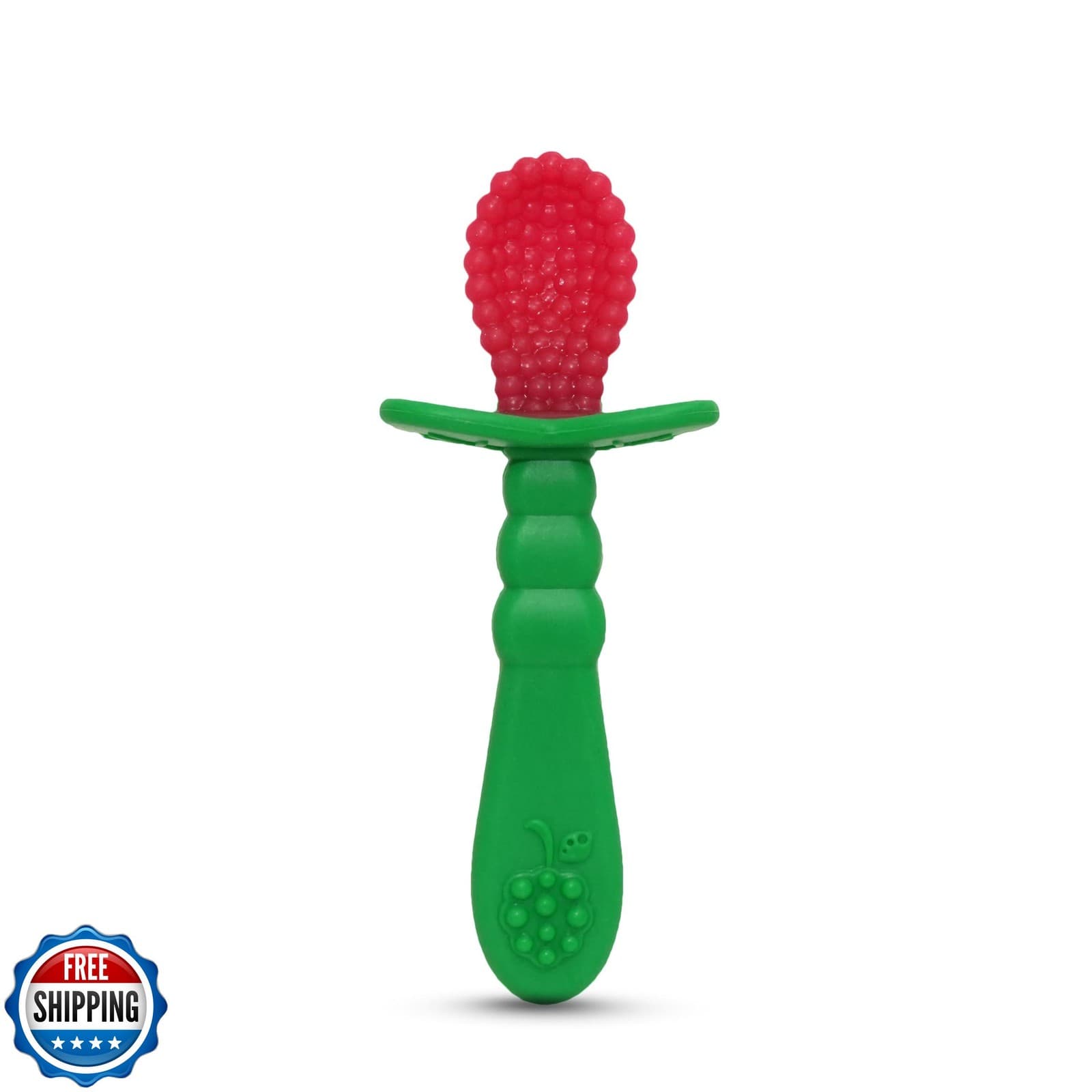 RaZ-Berry Baby Spoon/Baby's First Spoon / 100% Silicone