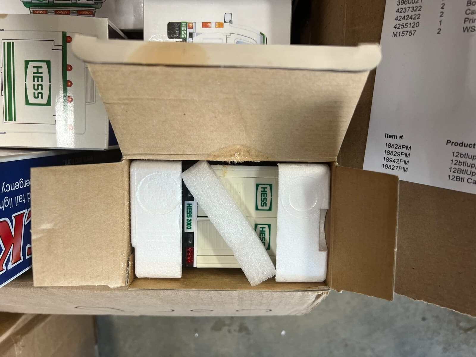 Hess Trucks with Damaged boxes or slight damage 5