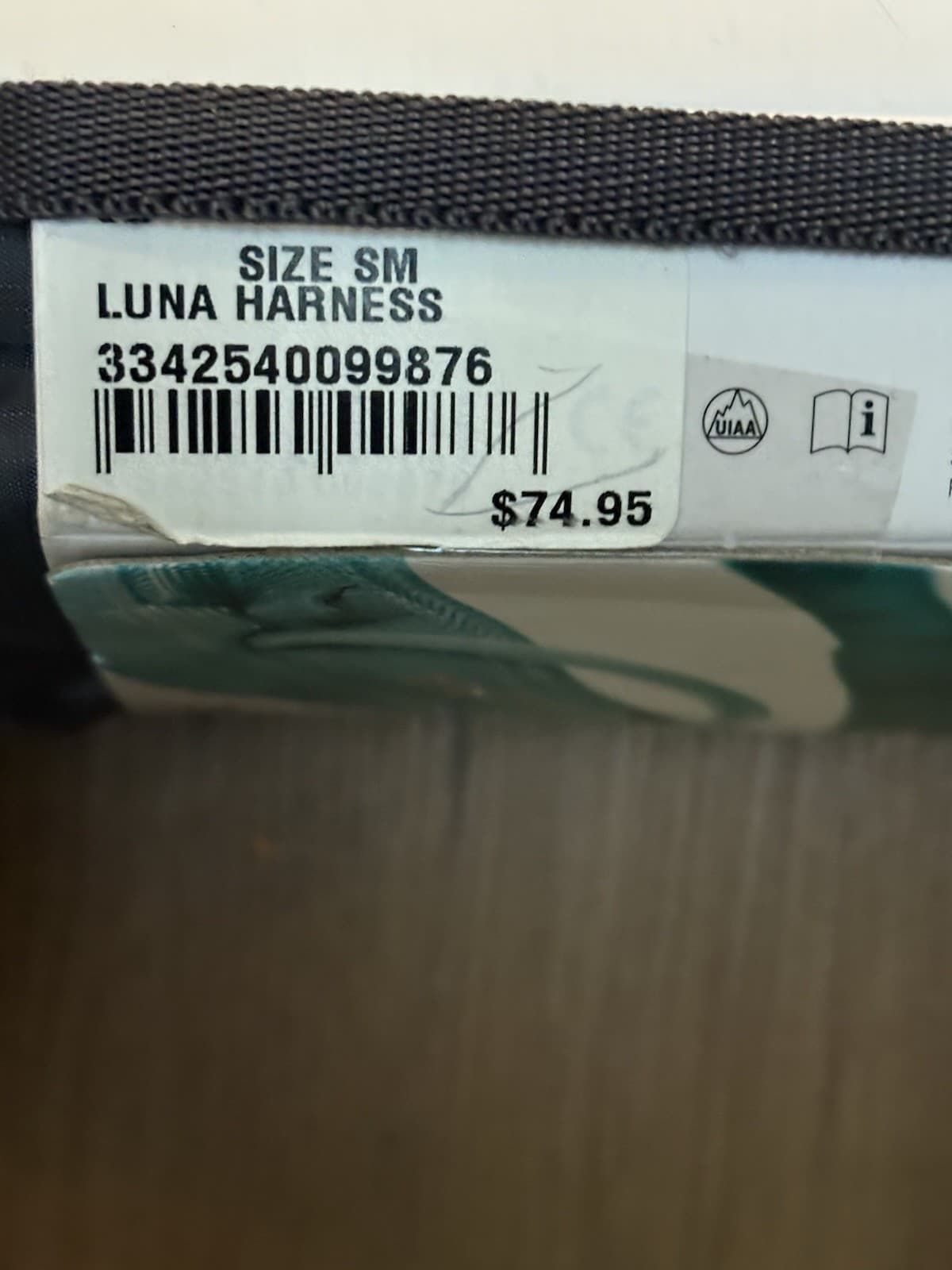 PETZL Luna Climbing Harness Womens Small Turquoise Outdoors Mountaineering 4