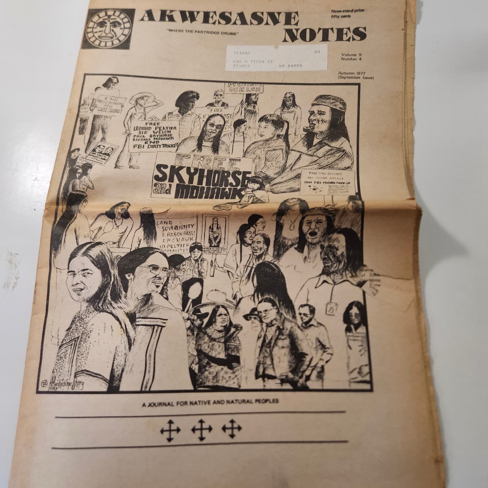 2 Issues 1977 Akwesasne Notes Publication For Native American Indians 5