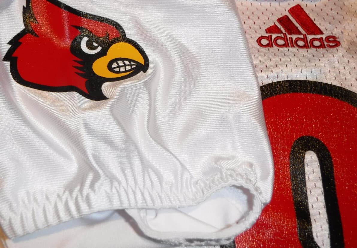 LOUISVILLE CARDINALS AUTHENTIC FOOTBALL LAMAR JACKSON ALTERNATE WHITE JERSEY 44 4