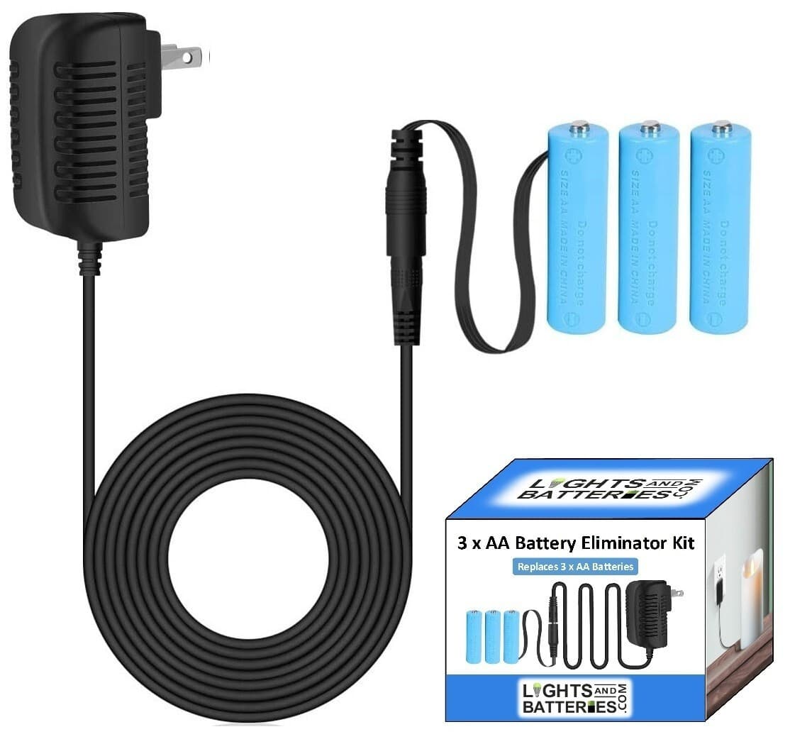 3 x AA Battery Replacement Eliminator Kit for Electronic Devices