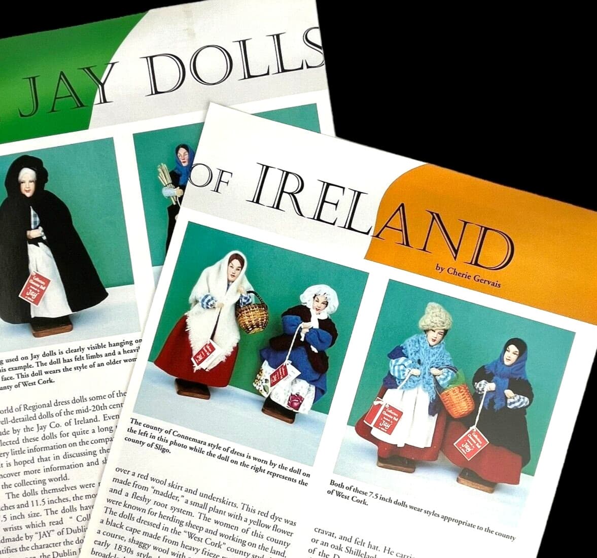 Jay Dolls of Ireland Doll History Article 3 Pages with Photos 2