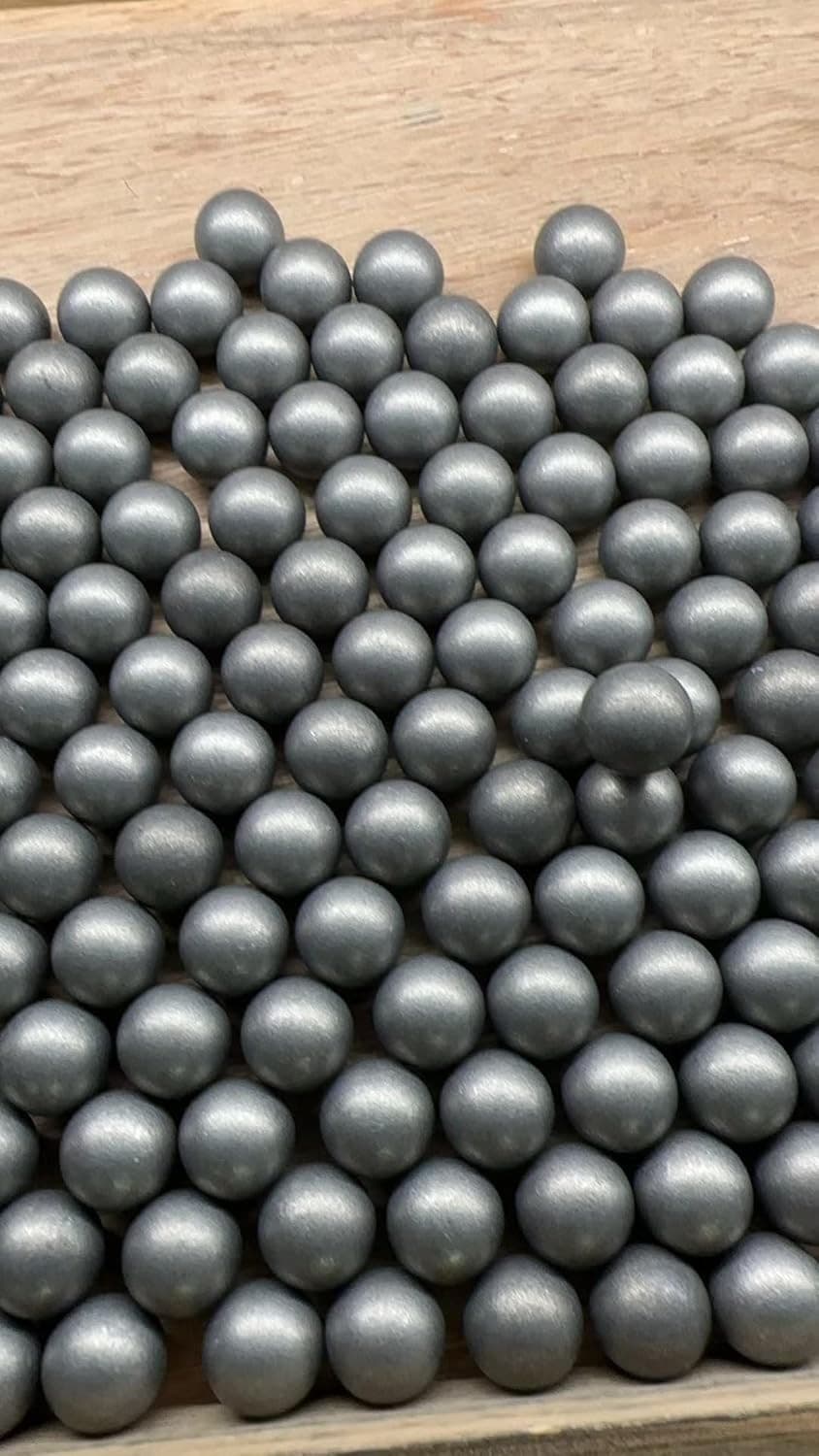 100 Counts Solid 50 Cal. Aluminum Balls for Self Defense, 2.8 Gram Reusable .50  2