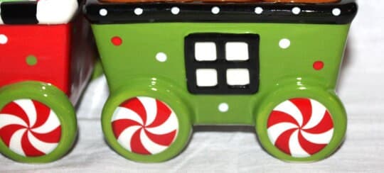 NEW! 6 Pc. Temp-tations Winter Whimsy Christmas Appetizer Train Set RETIRED 5