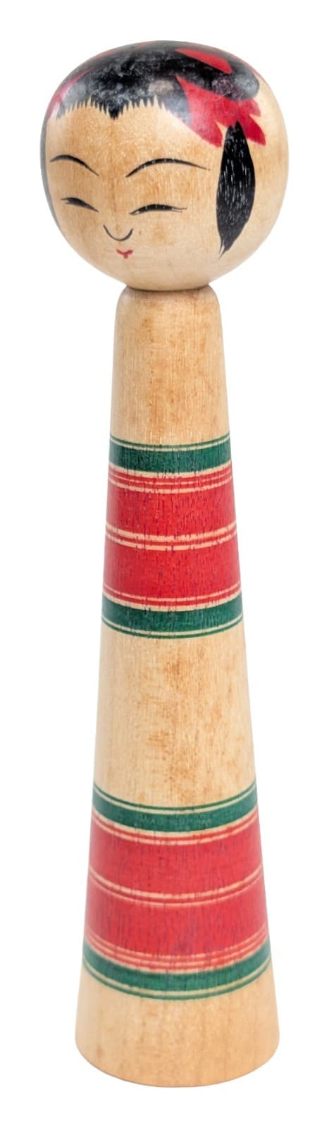 Traditional Japanese Kokeshi Doll by Yusa Toshihiko 5" Vintage Naruko Woodcraft 2