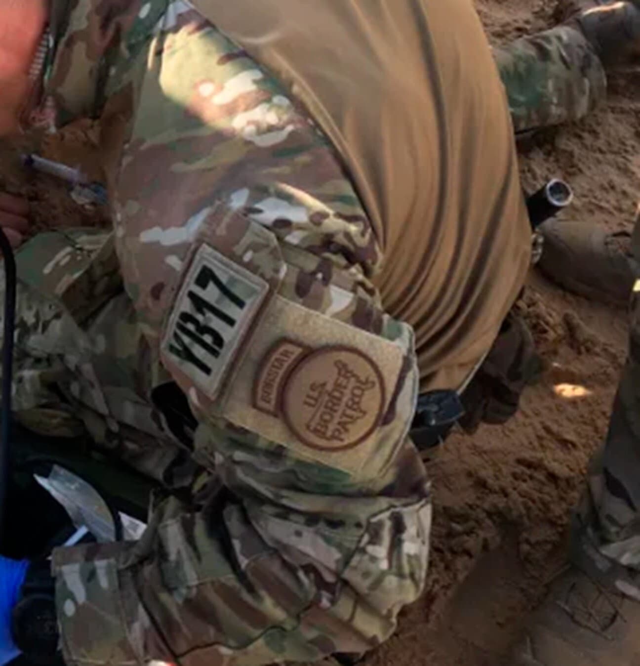 AFGHAN ARMY ANA TRAINING BORDER SECURITY SRT ⭐BORTAC⭐ BORSTAR OD velkrö 2-PC 4