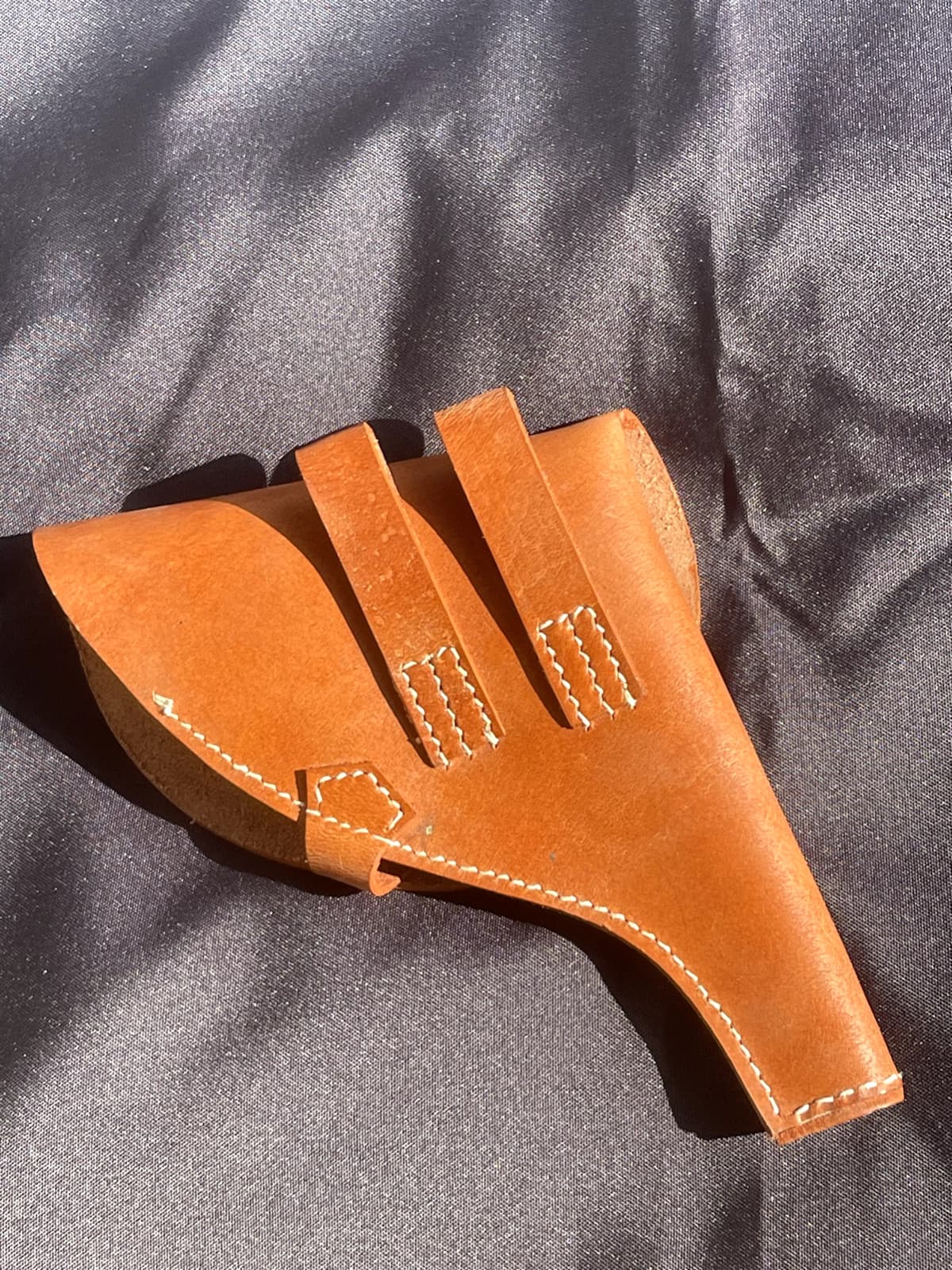 Russian imperial  NCO WWI nagant revolver  holster perfect replica, handle right 2