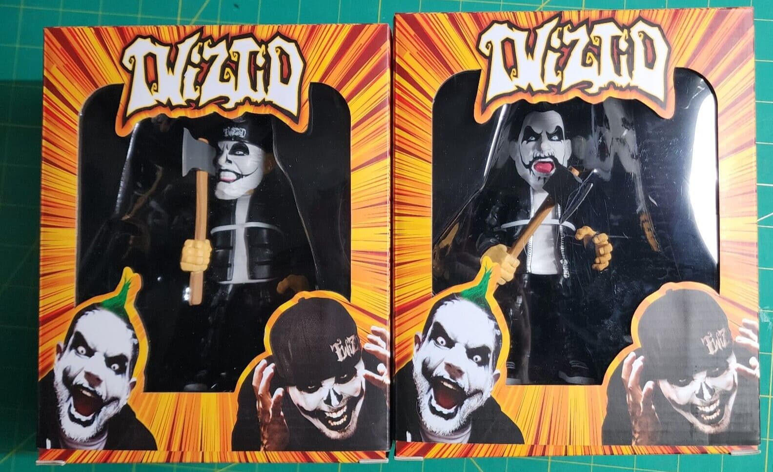 RARE NEW Twiztid 1ST RUN Action Figures ICP INSANE CLOWN POSSE MADROX MONOXIDE