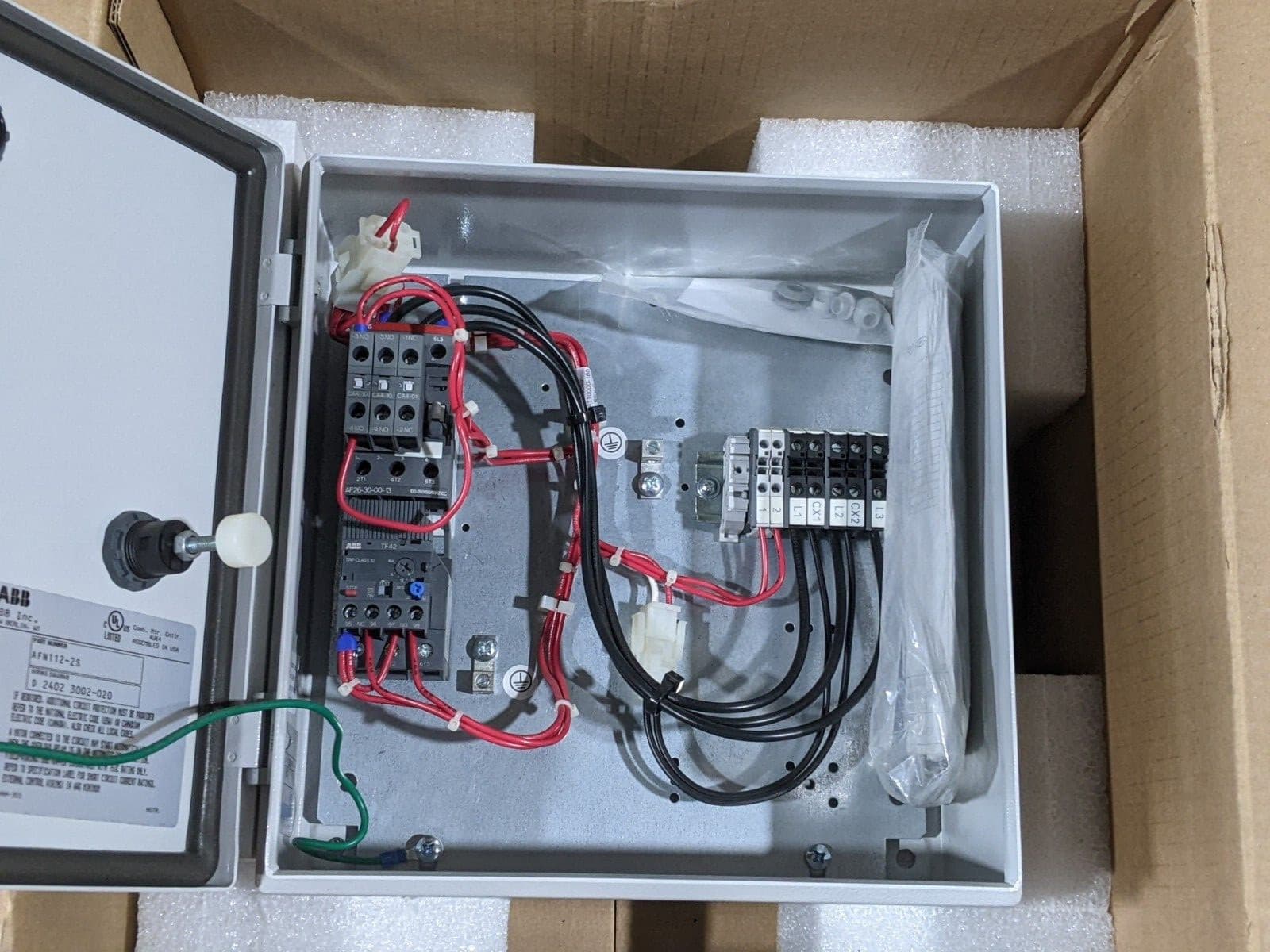 ABB AFN112-2S Non Combination Motor Starter Enclosure AF26-30-00-13 100-250 VAC 5