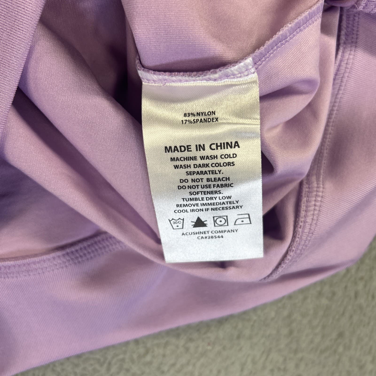 Footjoy Golf Vest Mens Small Lavender Performance 1/2 Zip Gather Wicking NEW 6