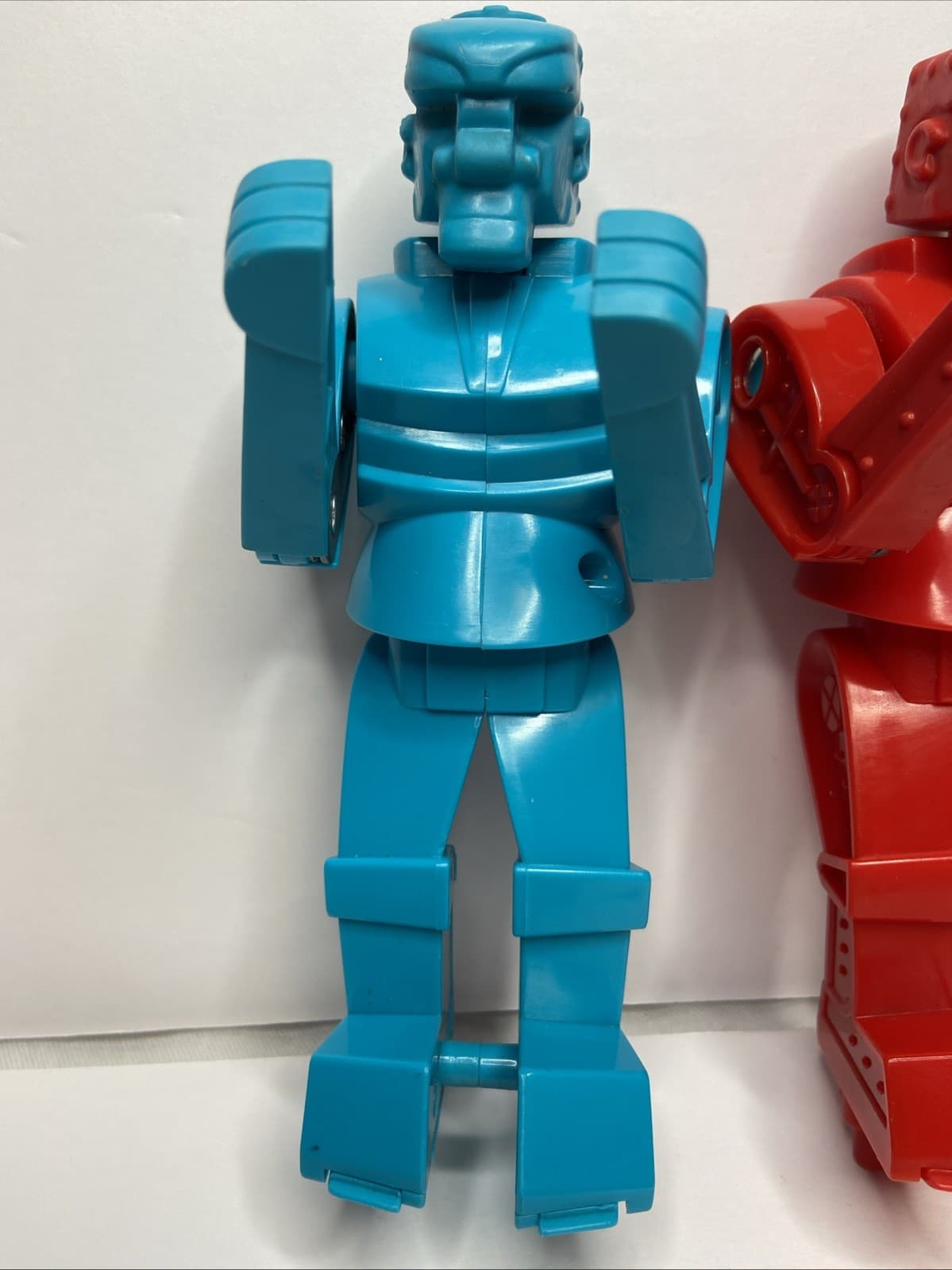 Marx Vintage Rock'em Sock'em Robots 1973 Blue Bomber Red Rocker 6