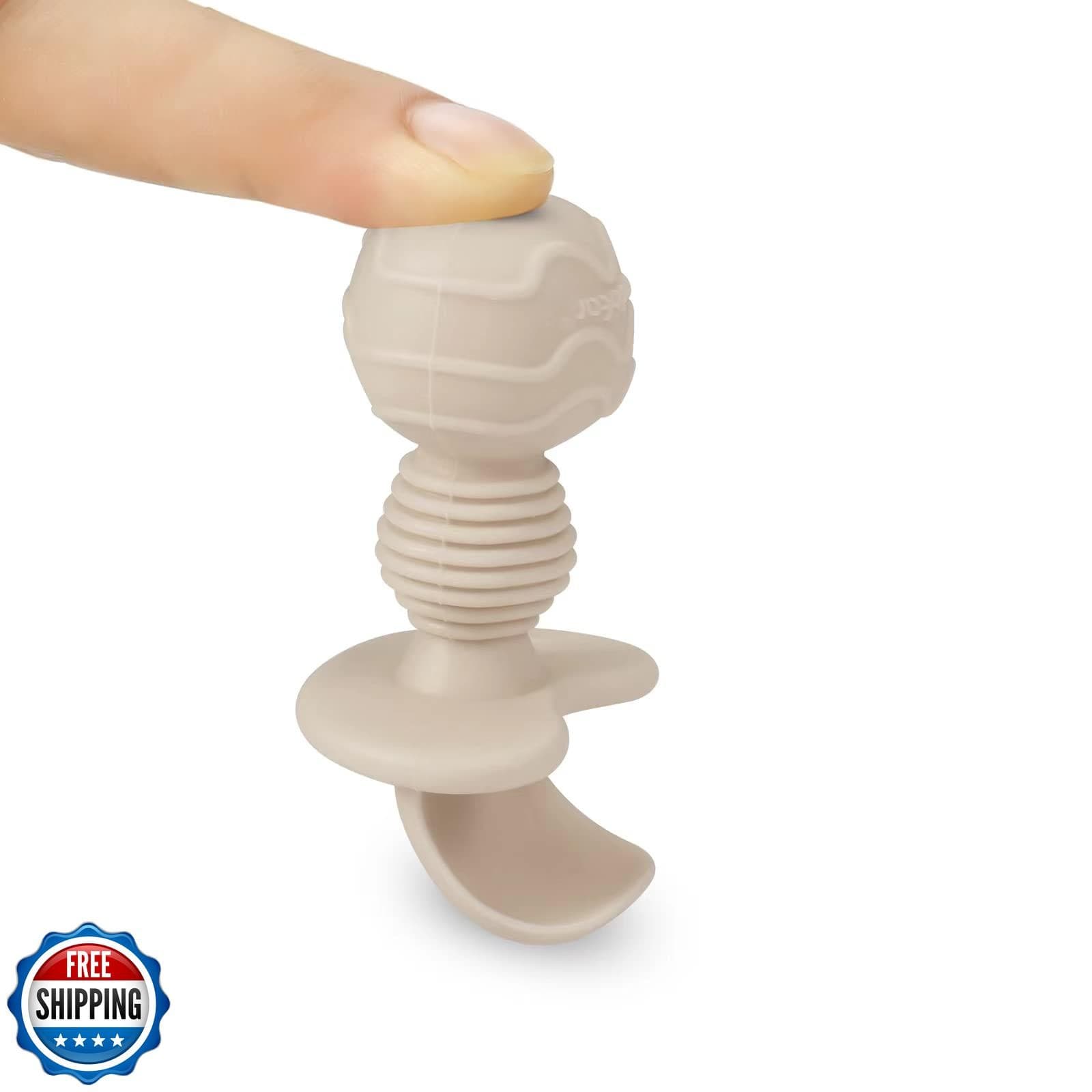 PandaEar (4 Pack) Silicone Baby Led Weaning Spoon Fork| First Training Self F 4