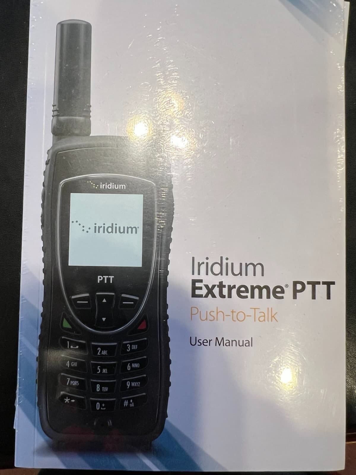 Iridium 9575 PTT Push To Talk Satellite phone User Manual Sealed New