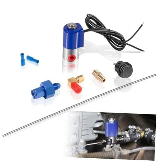 16030-4AN Line Purge Valve Kit, Integrate with Nitrous Systems, Release 