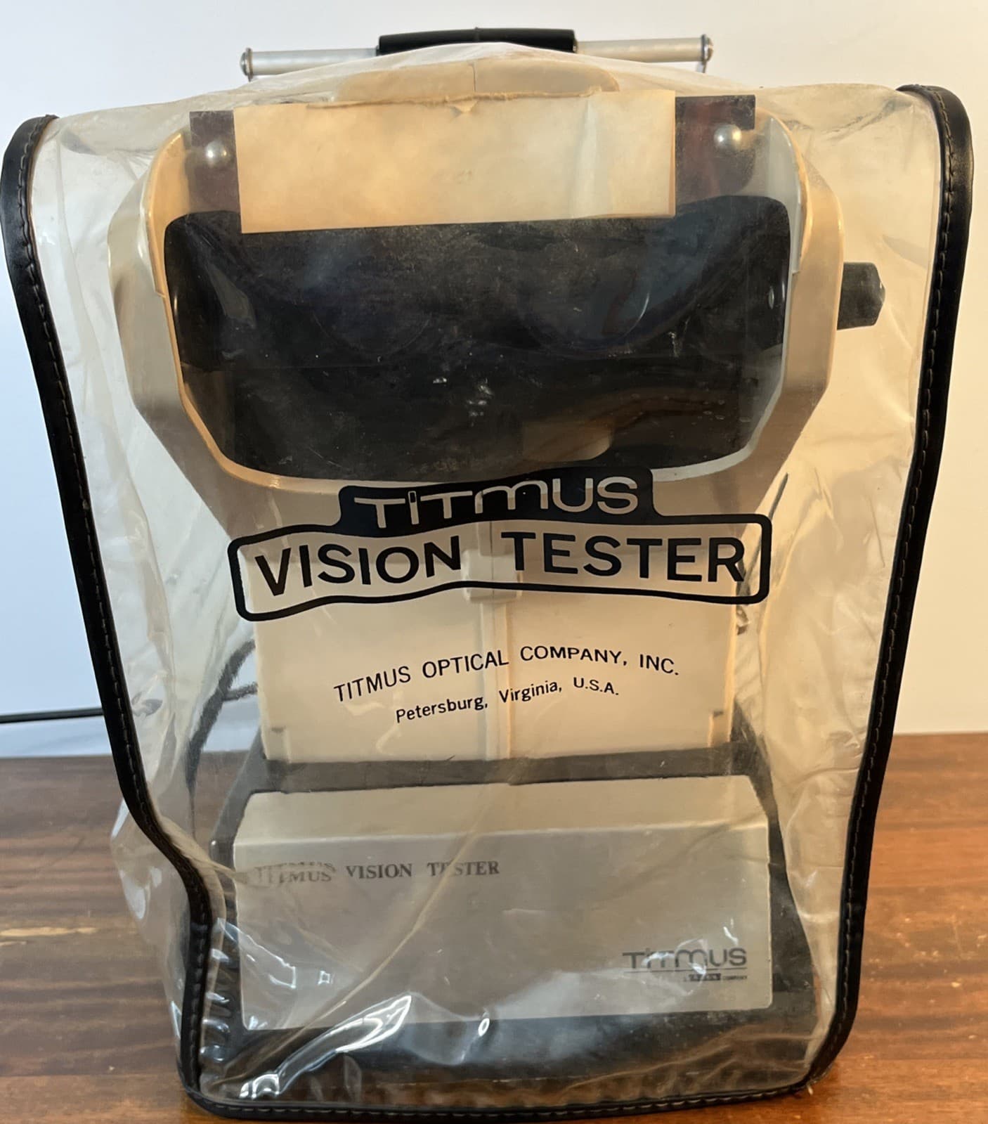 Titmus Optical Vision Tester OV-7M With Cover Slides Cards Manual Working 2