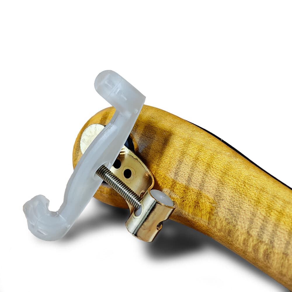 3/4 4/4 Violin Shoulder Rest Maple Tiger Stripe Adjustable Height Smooth 4