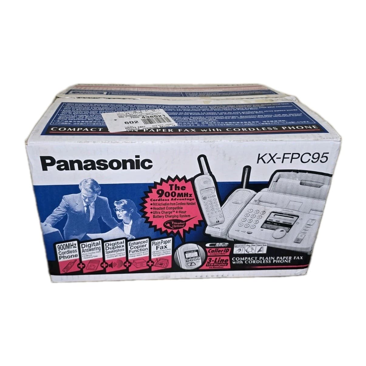 Panasonic KX-FPC95 Fax Compact Machine, Cordless Phone Plain Paper Copier 2
