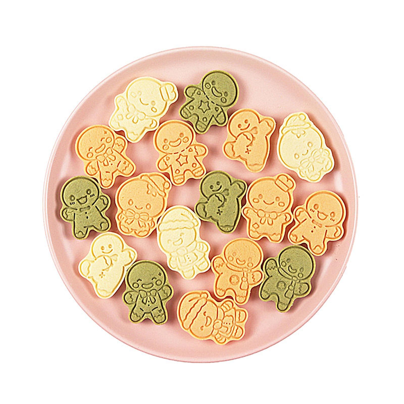 Gingerbread Cookie Cutters 8X Cake Decoration Mould Christmas 3D Cookie safety 4