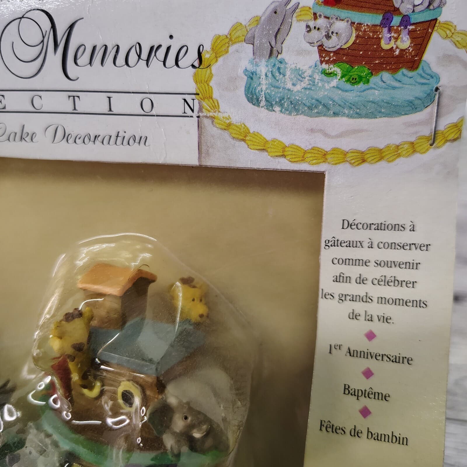 Wilton NOAHS ARK SPECIAL MEMORIES Keepsake Resin Cake Decoration Cake Topper NEW 6