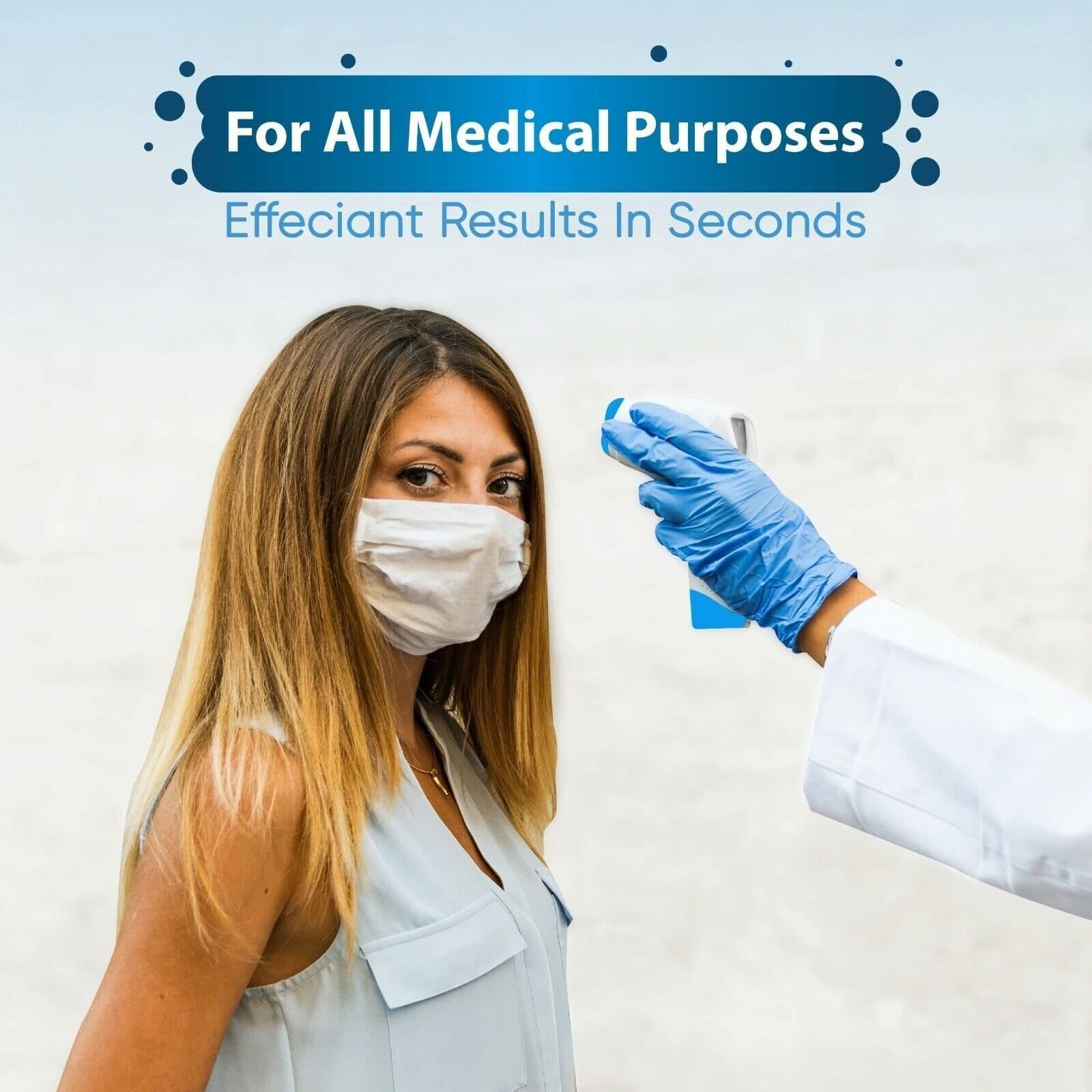 SereneLife Infrared Touchless Thermometer , Fever Alarm And Memory Recall 5