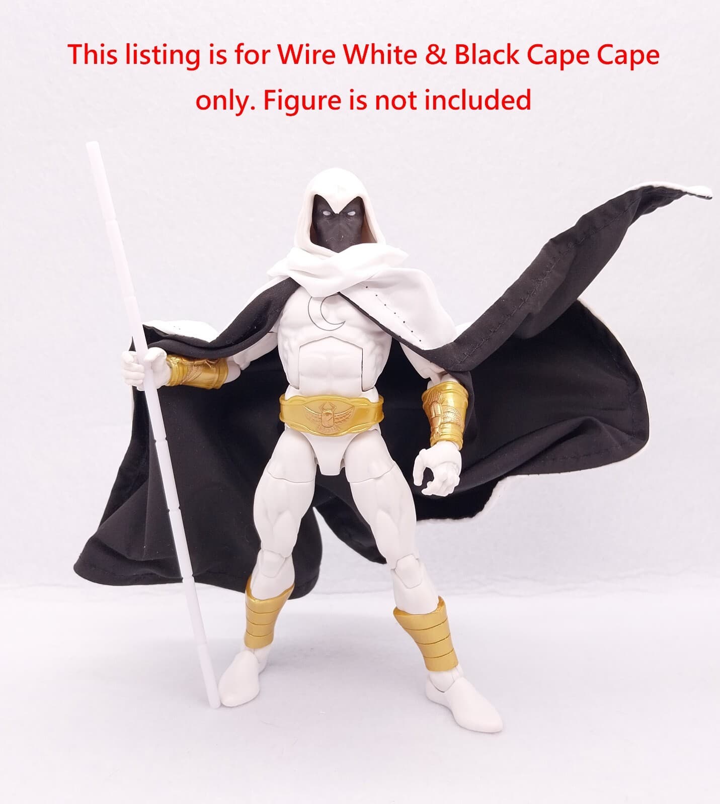 Marvel Legends Strange Moon Knight Dedicated Wire White & Black Cape