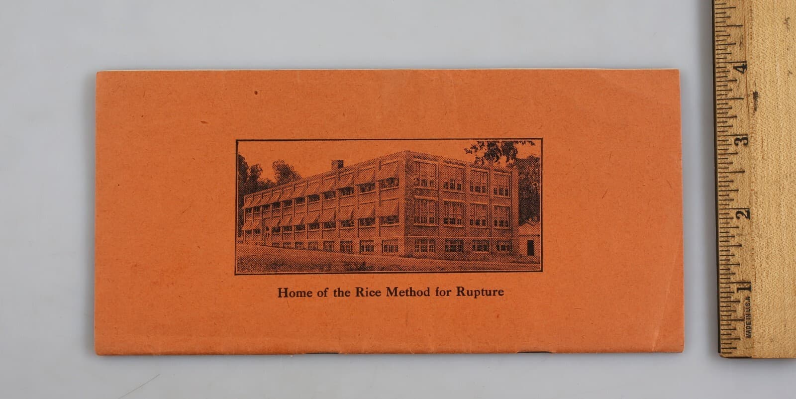 Vintage 1926 William Rice Book of Directions For Rupture Hernia Care Adams NY 2