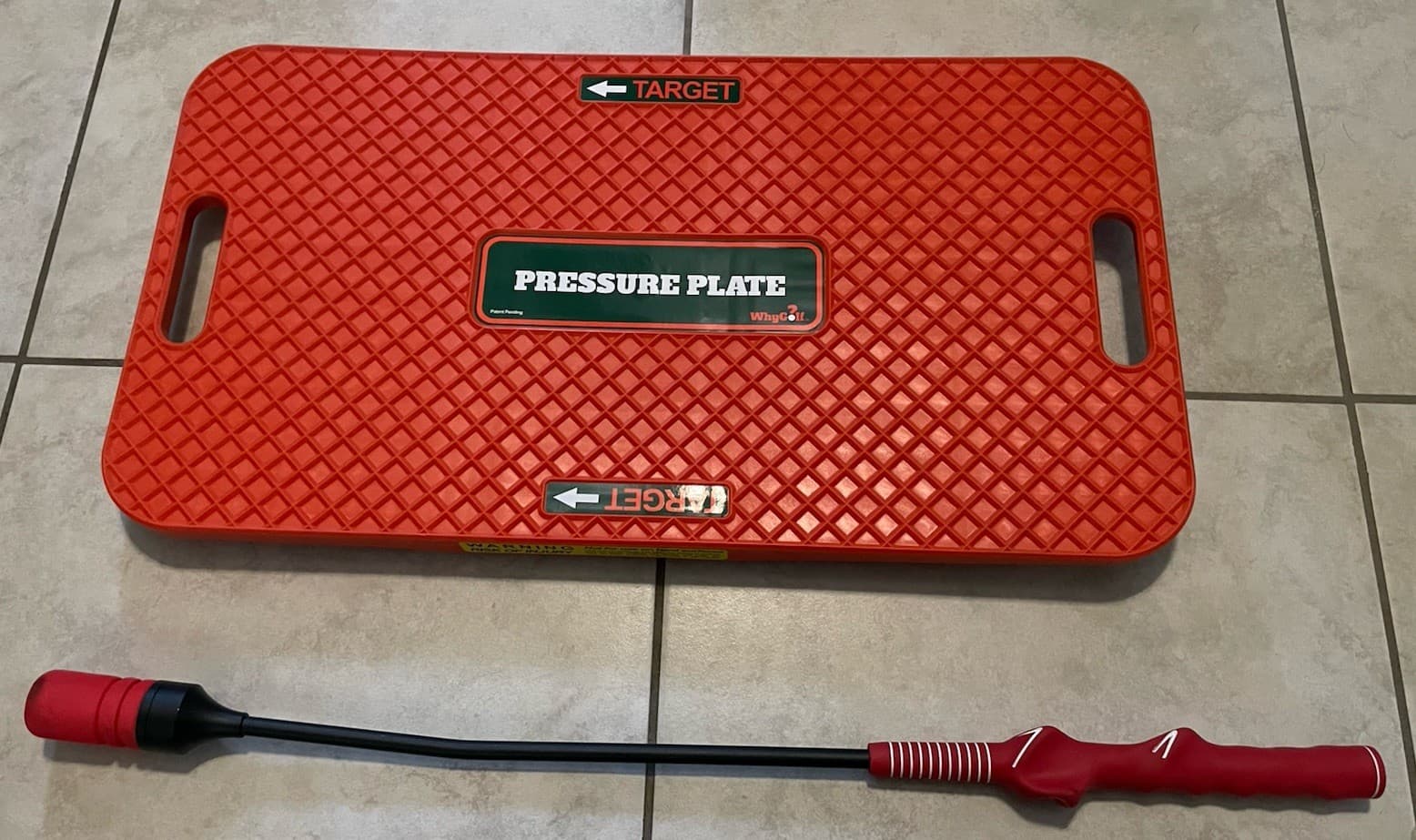 WhyGolf Pressure Plate Swing Trainer Aid Shift Weight Balance W/Club