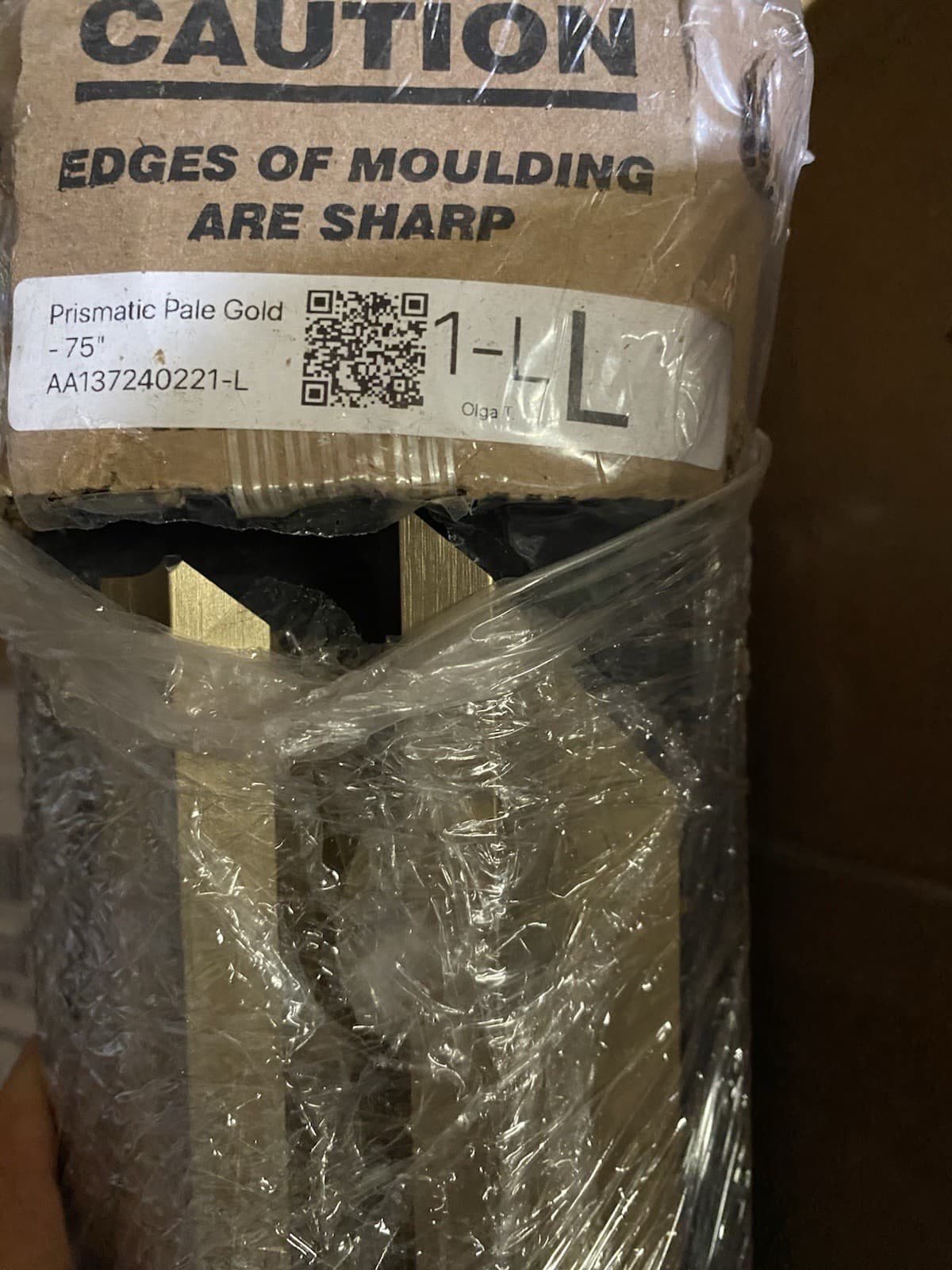 Deco 75" TV Frames Alloy Prismatic Pale Gold Bezel Samsung READ DESCRIPTION 3