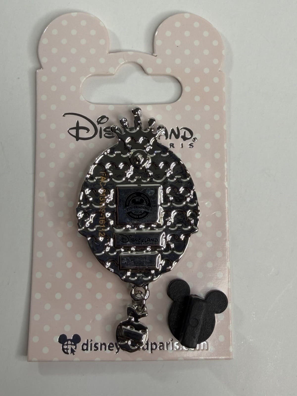 Disney DLP Disneyland Paris Princess Dangle Crown Frame Snow White Pin 4